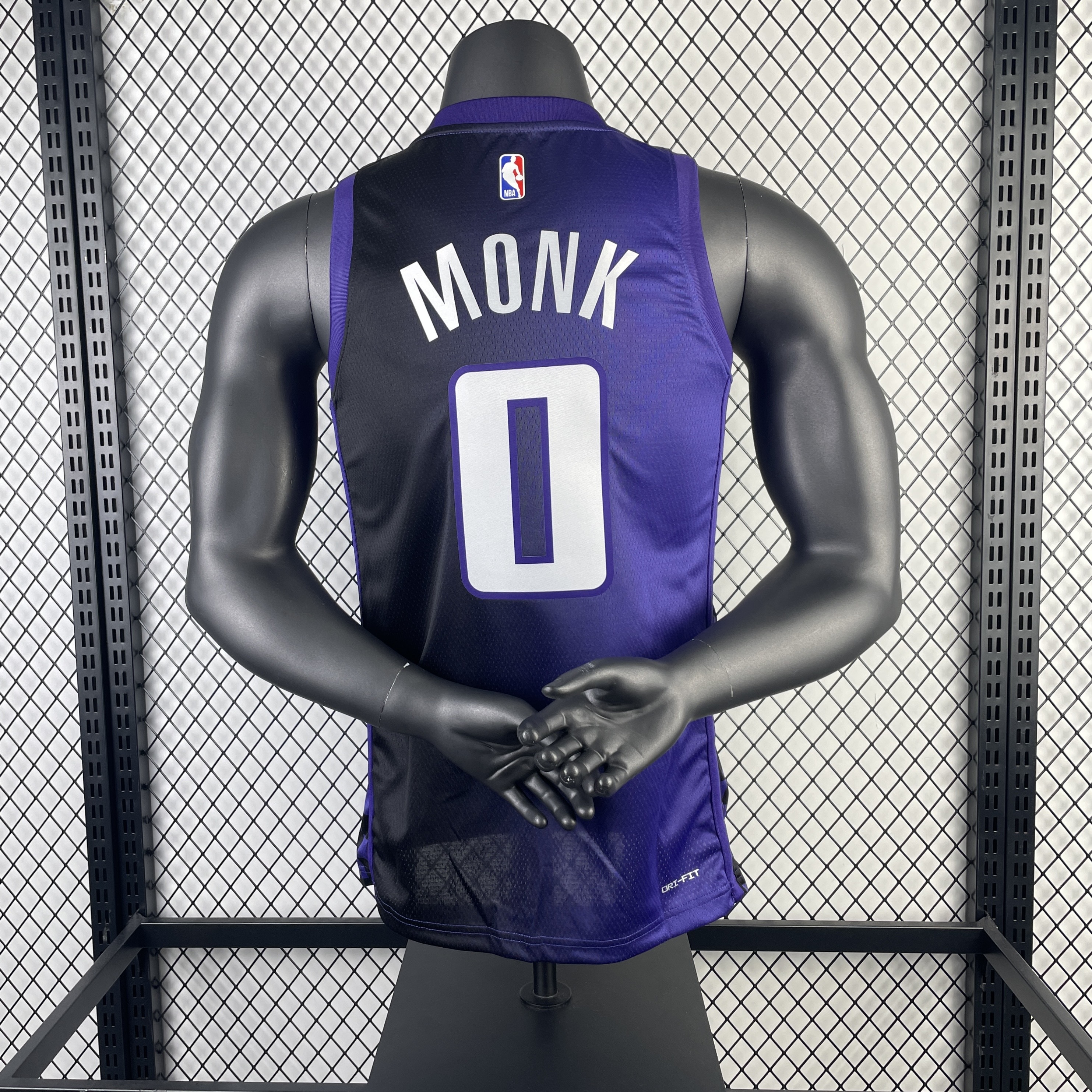 Men Sacramento Kings 0 Monk purple NBA 2023 24 Season Jerseys